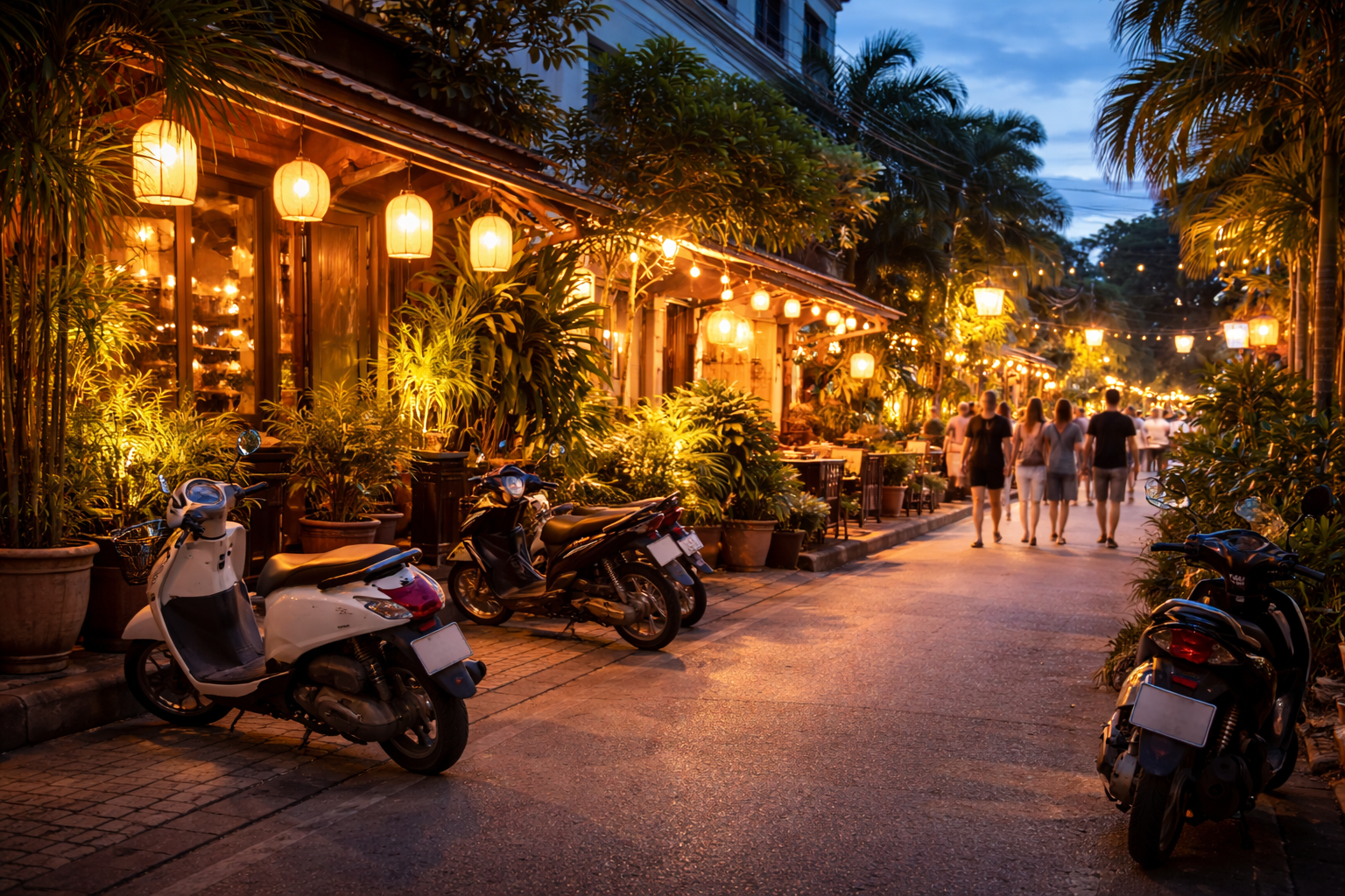 Nimman evening street vibe